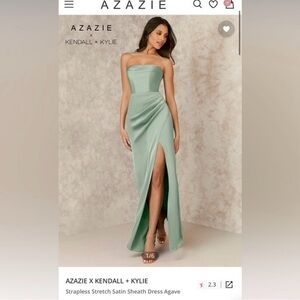 Azazie Kendal & Kylie strapless bridesmaid dress